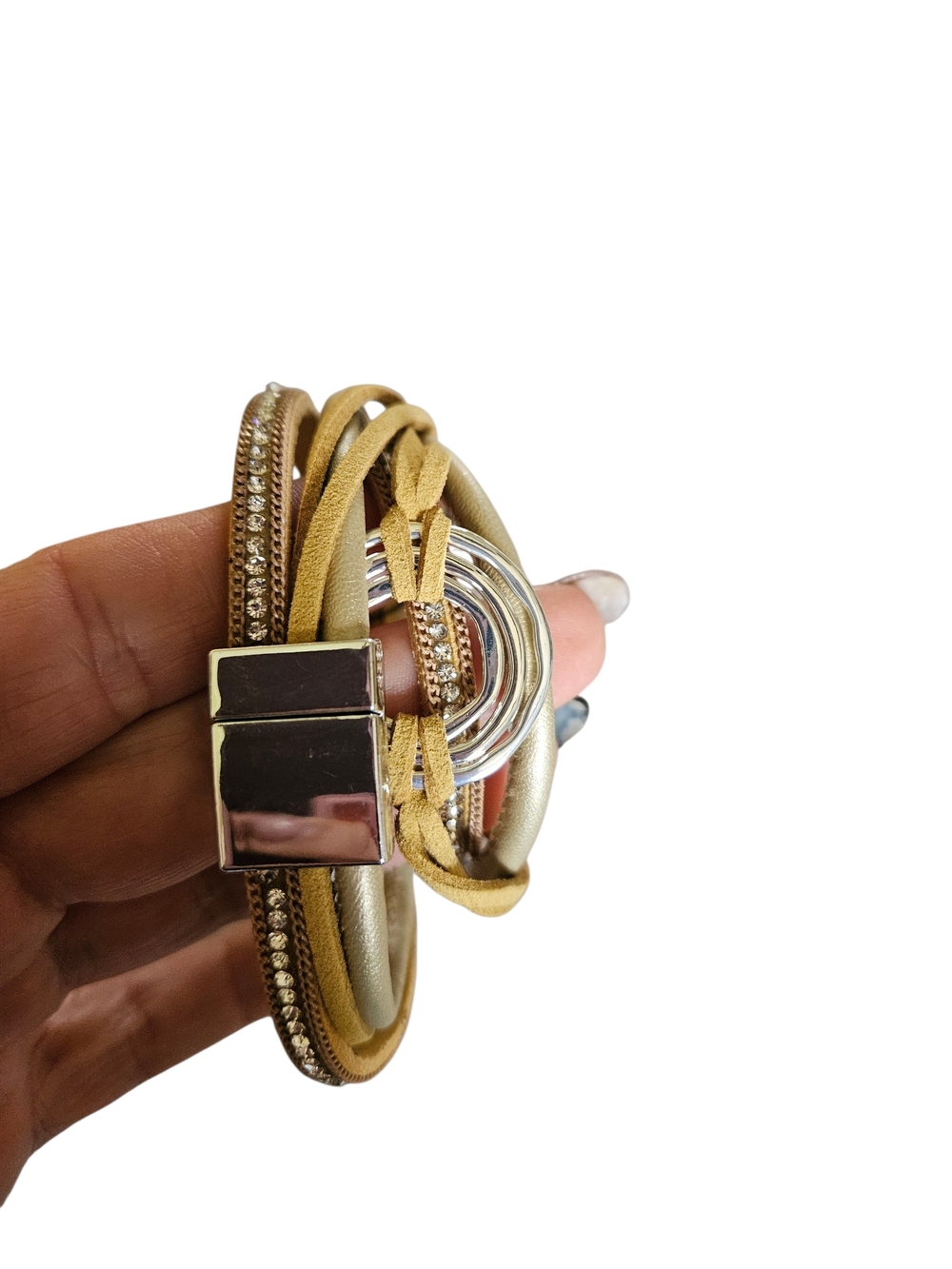 Michael Kors crossbody and Guess glimmer stackable bracelet - Picture 3 of 6